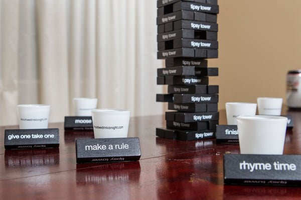 Tipsy Tower Drinking Game